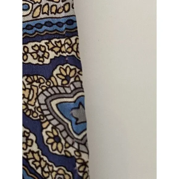 Jos A Bank Mens 14.5 X 14.5” Pink Blue Paisley 100% Silk Pocket Square New W Tag - Picture 14 of 16